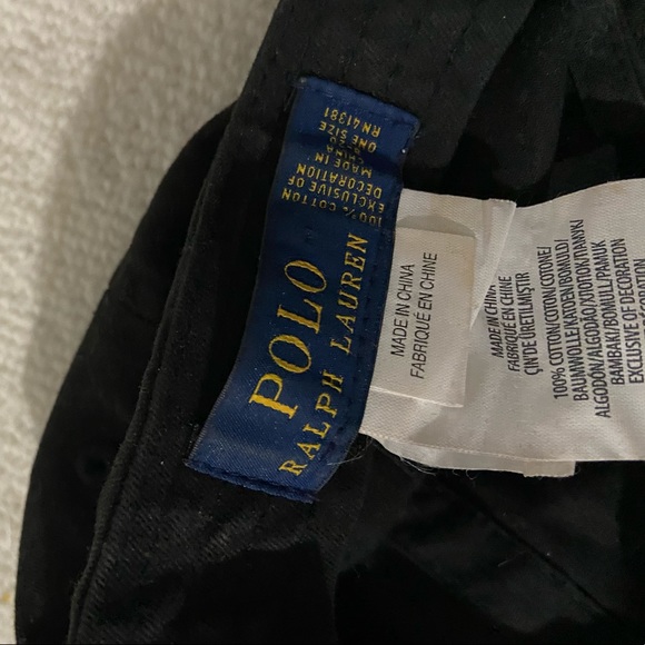 Black polo hat - good used condition - Picture 2 of 2